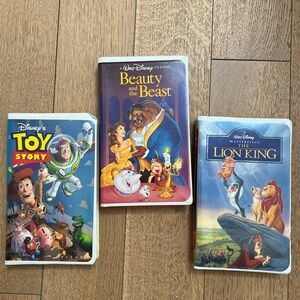 Classic Disney VHS, including “Black Diamond” Beauty and the Beast